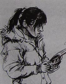 2010-2011年天津美术学院速写优秀试卷25（绘画、雕塑）