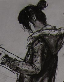 2010-2011年天津美术学院速写优秀试卷33（绘画、雕塑）