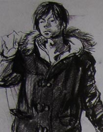 2010-2011年天津美术学院速写优秀试卷37（绘画、雕塑）