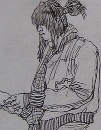 2010-2011年天津美术学院速写优秀试卷36（绘画、雕塑）