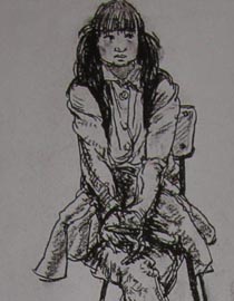 2010-2011年天津美术学院速写优秀试卷39（绘画、雕塑）
