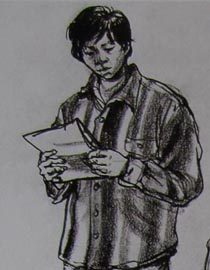 2010-2011年天津美术学院速写优秀试卷40（绘画、雕塑）