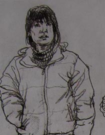 2010-2011年天津美术学院速写优秀试卷46（绘画、雕塑）