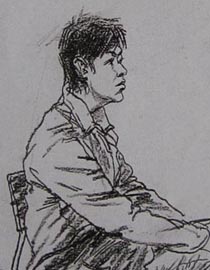 2010-2011年天津美术学院速写优秀试卷49（绘画、雕塑）