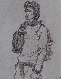 2010-2011年天津美术学院速写优秀试卷76（绘画、雕塑）