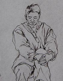2010-2011年天津美术学院速写优秀试卷78（艺术设计、工业设计、动画）