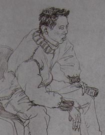2010-2011年天津美术学院速写优秀试卷79（艺术设计、工业设计、动画）