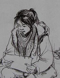 2010-2011年天津美术学院速写优秀试卷83（艺术设计、工业设计、动画）