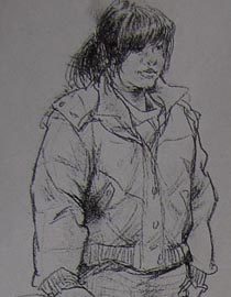 2010-2011年天津美术学院速写优秀试卷99（艺术设计、工业设计、动画）