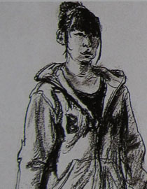 2010-2011年天津美术学院速写优秀试卷116（艺术设计、工业设计、动画）