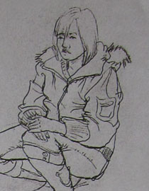 2010-2011年天津美术学院速写优秀试卷121（艺术设计、工业设计、动画）