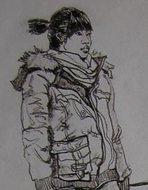 2010-2011年天津美术学院速写优秀试卷123（艺术设计、工业设计、动画）