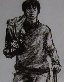 2010-2011年天津美术学院速写优秀试卷124（艺术设计、工业设计、动画）