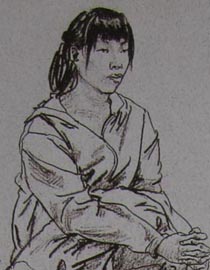 2010-2011年天津美术学院速写优秀试卷138（艺术设计、工业设计、动画）