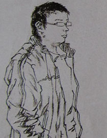 2010-2011年天津美术学院速写优秀试卷140（艺术设计、工业设计、动画）