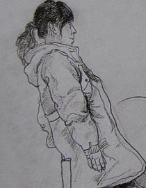 2010-2011年天津美术学院速写优秀试卷56（绘画、雕塑）