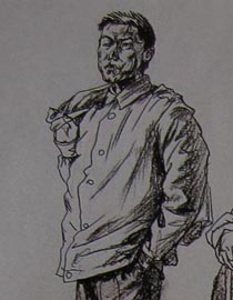 2010-2011年天津美术学院速写优秀试卷57（绘画、雕塑）