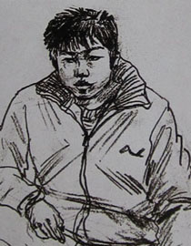 2010-2011年天津美术学院速写优秀试卷146（艺术设计、工业设计、动画）
