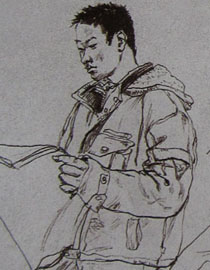 2010-2011年天津美术学院速写优秀试卷149（艺术设计、工业设计、动画）