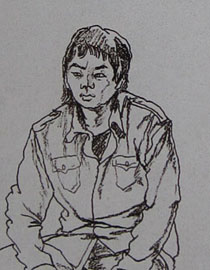 2010-2011年天津美术学院速写优秀试卷152（艺术设计、工业设计、动画）