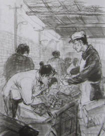 2011年清华大学美术学院速写高分试卷47（造型）