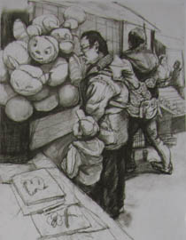 2011年清华大学美术学院速写高分试卷50（造型）