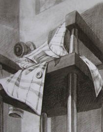 2011年清华大学美术学院素描高分试卷9（设计）