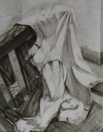 2011年清华大学美术学院素描高分试卷17（设计）