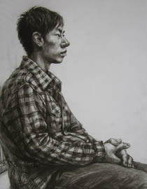 2011年清华大学美术学院素描高分试卷36（造型）