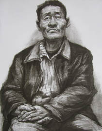2011年清华大学美术学院素描高分试卷41（造型）