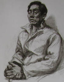 2011年清华大学美术学院素描高分试卷47（造型）
