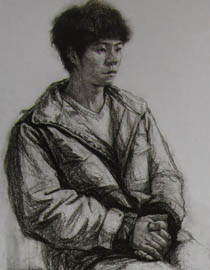 2011年清华大学美术学院素描高分试卷55（造型）