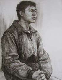 2011年清华大学美术学院素描高分试卷61（造型）
