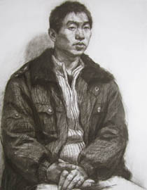 2011年清华大学美术学院素描高分试卷65（造型）