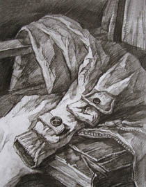 2011年清华大学美术学院素描高分试卷1（设计）