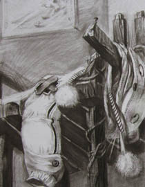 2011年清华大学美术学院素描高分试卷4（设计）