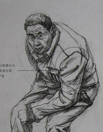 中国美术学院2011年速写优秀试卷1