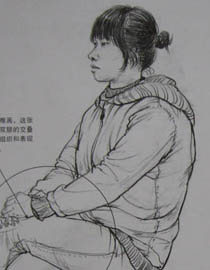 中国美术学院2011年速写优秀试卷9