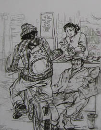 2011年清华大学美术学院速写高分试卷4（设计）