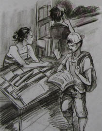2011年清华大学美术学院速写高分试卷11（设计）