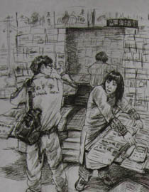2011年清华大学美术学院速写高分试卷12（设计）