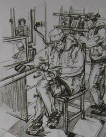 2011年清华大学美术学院速写高分试卷13（设计）