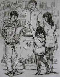 2011年清华大学美术学院速写高分试卷23（设计）