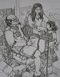 2011年清华大学美术学院速写高分试卷27（设计）