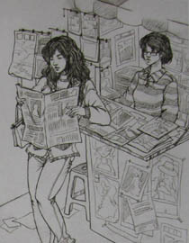 2011年清华大学美术学院速写高分试卷29（设计）