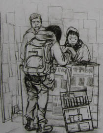 2011年清华大学美术学院速写高分试卷30（设计）