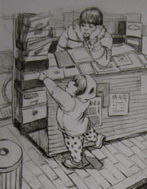 2011年清华大学美术学院速写高分试卷32（设计）