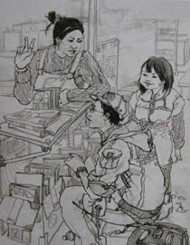 2011年清华大学美术学院速写高分试卷36（设计）