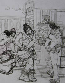 2011年清华大学美术学院速写高分试卷37（设计）