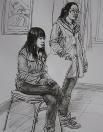 山西美术联考状元曹峰人物速写优秀作品27
